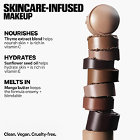 Bâton de contour de crème aux tons frais avec extrait de thym beurre de mangue formule hydratante à construire ajoute de la profondeur Dimension baguette de bronzage
