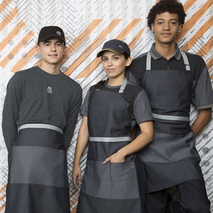 OEM <span class=keywords><strong>2024</strong></span> Uniformes formales para restaurante Camarero Camarera Uniforme DE TRABAJO Algodón Poliéster Delantal Polo Camiseta Chaleco Gorras - Product Image 6