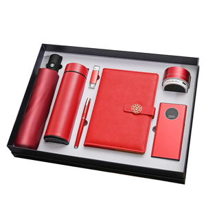 Biểu tượng tùy chỉnh in ấn A5 máy tính xách tay + Chân không Flask + USB Flash Drive + bút + A5 máy tính xách tay + loa + ngân hàng điện Quà Tặng thiết lập - Product Image 1