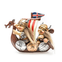 Statue de troll norvégien en résine de haute qualité personnalisée, souvenir de l'Islande, du Danemark, de la Norvège, de la Suède, figurine de troll viking debout