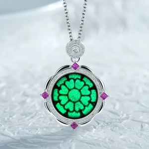 Bijoux en argent S925 avec jadeite naturelle imitation, jadeite de qualité glace creuse et pendentif en jadeite noire pour collier femme. - Product Image 4