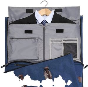 BSCI factory Stylish <b>Travel</b> Garment <b>Bag</b> with Toiletry <b>Bag</b> 2 in 1 Hanging Suitcase Suit <b>Travel</b> <b>Bags</b> <b>Men</b> - Product Image 5