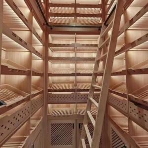 Cantina <span class=keywords><strong>di</strong></span> sigari su misura per la casa <span class=keywords><strong>di</strong></span> sigari <span class=keywords><strong>di</strong></span> legno moderno Bordeaux Bordeaux cantina <span class=keywords><strong>di</strong></span> sigari - Product Image 3