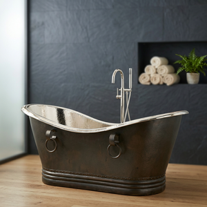 Bañera de Cobre Hecha a Mano, de Lujo, Elegante, de Doble Deslizamiento, Independiente, en Oferta, a Precios Económicos - I H C - Product Image 3