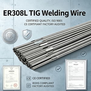 Électrode de soudage TIG en acier inoxydable ER308L AWS A5.9 droite pour tuyauterie et cuves en acier inoxydable 304L - Product Image 3