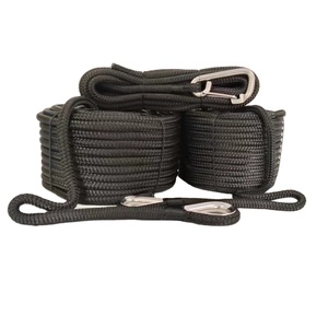 1/4 5/16 3/8 1/2 5/8 Corde <span class=keywords><strong>plate</strong></span> tressée en nylon de 3/4 pouces pour les lignes d'ancrage et d'amarrage et les fournitures marines - Product Image 1