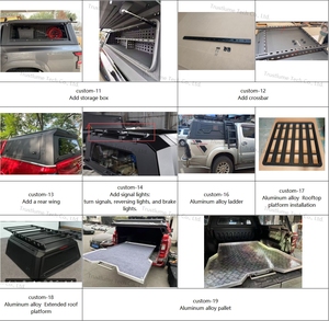 Auvent de camionnette pliable en alliage d'aluminium durable, imperméable et personnalisé avec serrure pour Dmax Triton Great Wall - Product Image 3