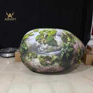 Forest-themed Park Featuring Natural Atmosphere, Immersive Scene Simulated Inflatable <strong>Moss</strong> and Stone Cobblestone Balloon - Product Image 5