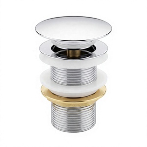 Vanne de vidange pop-up moderne à clic-clac avec siphon de trop-plein en acier inoxydable pour <span class=keywords><strong>baignoire</strong></span> et accessoires de salle de bain d'hôtel - Product Image 3