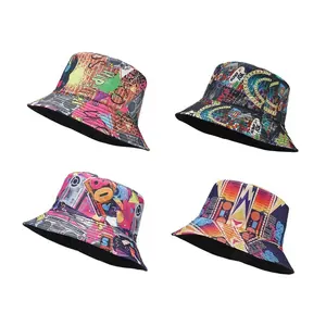 EMS Bucket Hat for Men Women Embroidered Washed Cotton Unisex Bucket Hats