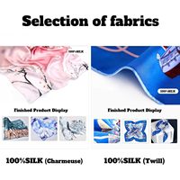 Écharpe longue pour femme de haute qualité, de couleur bleu ciel, personnalisée, imprimée en sérigraphie double face, marque ZZB, toutes saisons