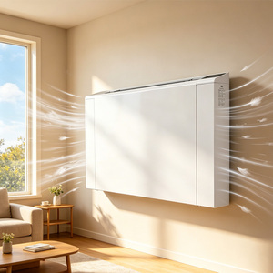 Unité de ventilation murale mince OEM, unité de ventilation hydronique à eau froide FCU pour hôtel, hôpital, maison, chauffage et refroidissement, économie d'énergie - Product Image 1