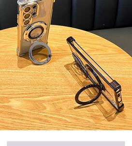 Custodia per Telefono di Design di Lusso con Supporto Magnetico Antiurto in Materiale PC Placcato per Samsung S26 S25 S24 Ultra S23 S22 <span class=keywords><strong>S21</strong></span> Plus - Product Image 5