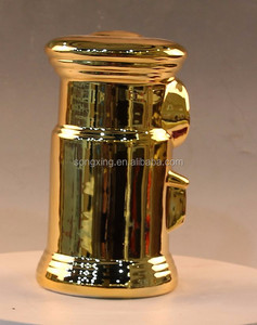 Boîte à monnaie en céramique plaquée or personnalisée, en forme de boîte aux lettres, pour économiser de l'argent - Product Image 3