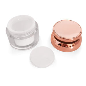 Flacons pompe sans air en or rose de luxe 15g 30g 50g Pots de crème pour le visage jour et nuit Emballages de soins de la peau Contenants à utiliser pour la lotion - Product Image 4