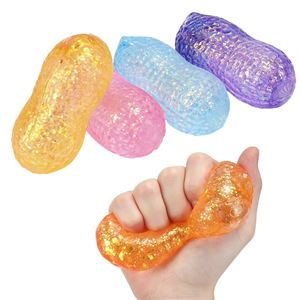 Juguete de descompresión de rebote lento con polvo dorado, maní y maltosa, estilo libro rojo pequeño, para aliviar el estrés, de fábrica, para exportación. - Product Image 3