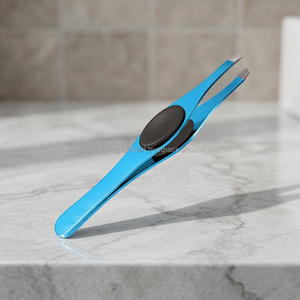 ASAP Juego de Pinzas para Cejas y Pestañas de Acero Inoxidable Ecológicas, Punta Inclinada, Herramientas para Extensión de Pestañas y Depilación - Product Image 2