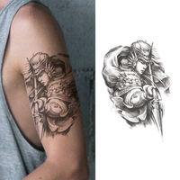 Pochoir de tatouage temporaire personnalisé au henné, fleur blanche, autocollant pour le corps, papier PVC imperméable, main, vinyle, Tato, fond noir