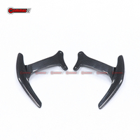 Palettes de changement de vitesse en fibre de carbone sèche noires, type de remplacement pour Ferrari 488 GTB, pièces de modification automobile