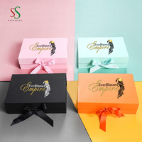 Kleine Menge bunte Logo drucken Echthaar Perücken Verlängerung sbox benutzer definierte Haarbox