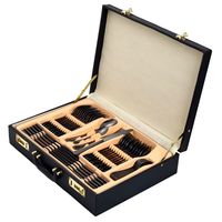 Ensemble de couverts de table de mariage en acier inoxydable 18/0 de qualité supérieure, 48 pièces, avec étui en cuir et livraison rapide, idéal pour le thé
