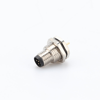 Filetage M10 * 0.75 M8 montage sur panneau circulaire avec fil blindé a B D Code 3p 4p 5p 6p 8p mâle femelle IP67 IP68 connecteur étanche