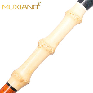 Muxiang Handmade Tobacco Pipe Briarwood Bamboo Stem Straight Type Smoking Accessory - Product Image 2