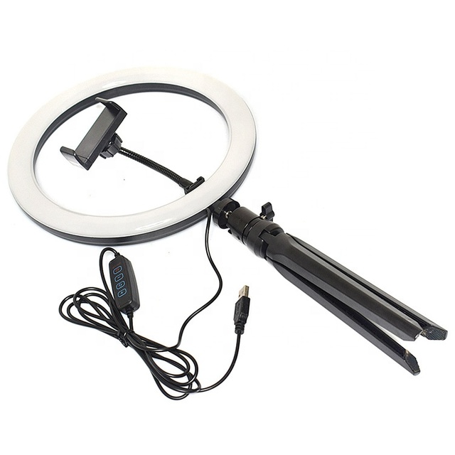 LED Camera Selfie Ring Light with Tripod Stand Phone Holder for Photography Makeup Live Stream