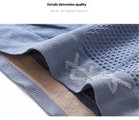 Caleçon taille moyenne respirant sans couture pour hommes grande taille 5D pantalon magnétique magique à haute élasticité tricoté anti-humidité