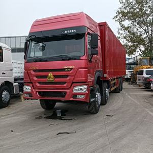 Truk bertugas berat tangan kedua HOWO8x4 kendaraan transportasi kargo 9.6 meter kendaraan kargo kontainer emisi Euro III - Product Image 5