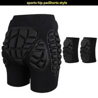 Shorts de protection des hanches rembourrés, ensemble de protections pour les genoux, les coudes et les poignets, sangles réglables - Protection professionnelle pour le ski et le snowboard