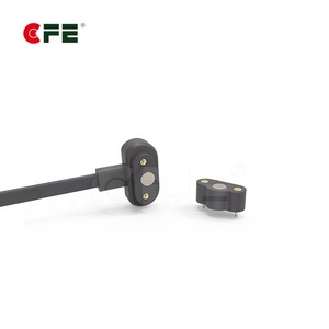 Cổng kết nối từ tính 2 chân cho đèn pin, Cáp sạc từ tính <span class=keywords><strong>USB</strong></span> cho đèn pin LED OEM ODM - Product Image 1