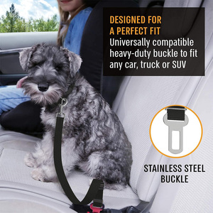 Arnés de Viaje Ajustable, Correa de Nailon para Perros, Cinturón de Seguridad para Mascotas en Autos, Compatible con Todos los Perros, Gatos y Hurones - Product Image 4