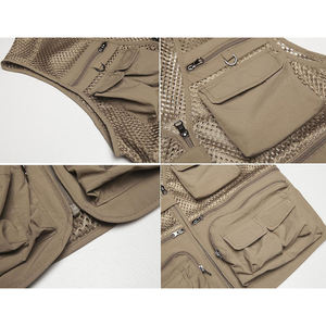 Gilet Estivo da Uomo per Lavoro all'Aperto, Safari, Pesca, Viaggi e Fotografia con Tasche - Product Image 6