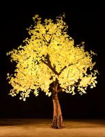 Outdoor Niederspannung weiß Ginkgo Blatt führte Baum Licht für Hochzeiten Dekoration