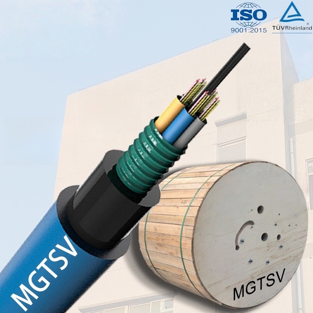 Armored MGTSV Fiber Optic Cable Single Mode Outdoor 48 96 Core Optical Fiber Cable for Direct Buried