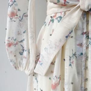 Vestido Corto Tipo Paraguas con Cintura <span class=keywords><strong>Imperio</strong></span>, Elegante y Chic, con Pedrería de Cielo Estrellado, Antiestático, para Primavera/Verano - Product Image 5