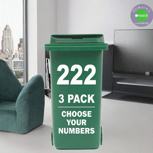 Modern 3-Packs <strong>Wheelie</strong> <strong>Bin</strong> Number Stickers Self-Adhesive Decorative Dustbin Decals for Waste Container 0-9 <strong>Bin</strong> Number Labels - Product Image 2