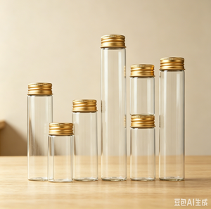 2026 Clear Glass Storage Vial Bottle Aluminium Screw Cap <b>Mini</b> Tube Container 10ml 15ml 20ml 25ml 30ml acceptable customer's logo - Product Image 6