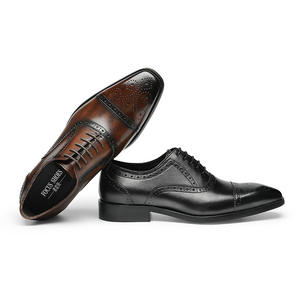 Chaussures de luxe neuves pour hommes en cuir véritable imperméables, sur mesure avec lacets, bout rond, style formel professionnel, haute qualité - Product Image 5