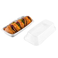 herbes rectangulaires suspendus de 0.75oz pour l'emballage d'herbes fraîches Boîte en plastique à clapet jetable transparente