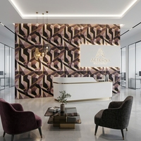 Panneau mural SPC personnalisable, feuille de marbre PVC haute brillance, panneau UV pour la conception d'architecture moderne