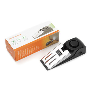 Alarme de porte 120 dB, cale de sécurité avec kit portable en acier inoxydable antivol pour la maison, l'hôtel et les voyages - Product Image 2