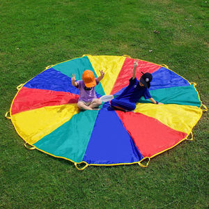 <span class=keywords><strong>Parachute</strong></span> arc-en-ciel géant de 6 pieds, durable, avec 8 poignées, pour les enfants, les écoles primaires et les terrains de jeux - Product Image 2