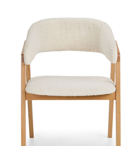 Solid Walnut <b>Dining</b> <b>Armchair</b> for Home or Hotel Stable Modern Design with Upholstered Wooden Fabric for Modern Interiors - Product Image 4