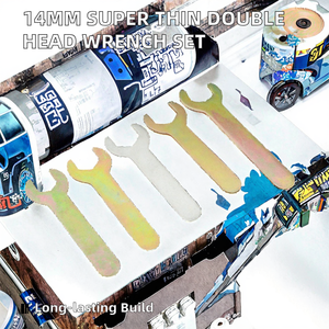 Jeu de clés à chocs hexagonales super fines de 14 mm, clé à double tête de 4 mm à 24 mm, outils de réparation universels pour bricolage, personnalisation OEM - Product Image 2