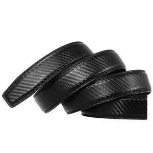 Cinturón de cuero dividido informal de 3,5 cm de ancho sin automático para hebilla Material de piel de vaca con aleación para hebilla - Product Image 3