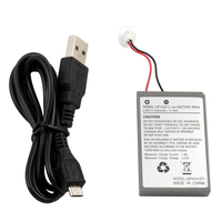 Batterie rechargeable 3,7 V 2000 mAh pour manette PS4 avec câble de charge