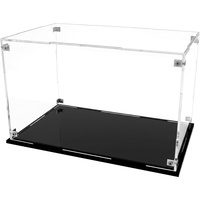 Boîte de présentation en acrylique transparente pour objets de collection, boîte en acrylique, protection anti-poussière, vitrine en verre