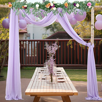 Voilages en tulle pour arche, 1/2 panneaux, rideaux transparents pour fond de scène, tissu de drapage pour arche de mariage, pour décorations de plafond, de chaises, de fêtes et de baby shower